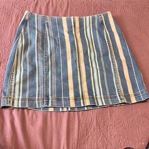 Wild Fable Striped Denim Skirt